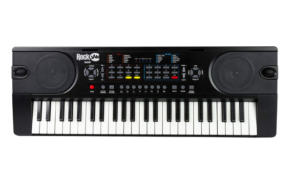 RockJam 88 Key Digital Piano with Full Size Semi-Weighted Keys, Power Supply, Sheet Music Stand, Piano Note Stickers & Simply Piano Lessons