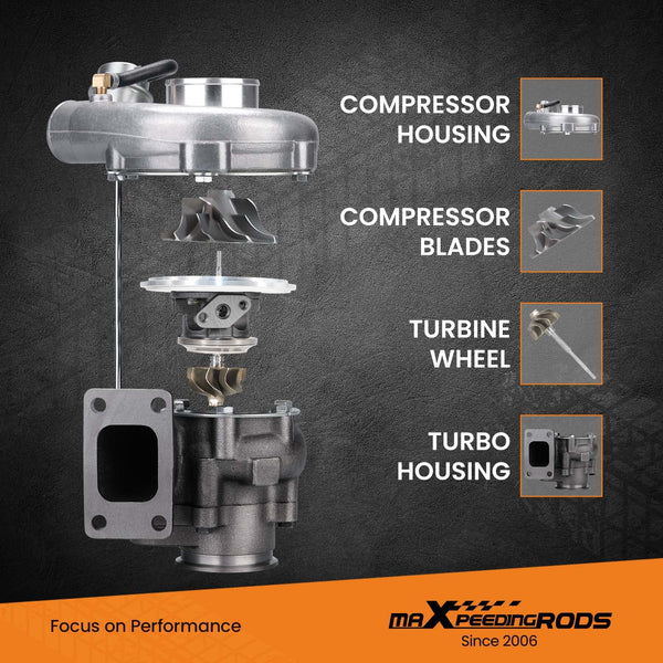 maXpeedingrods Universal Turbo Oil Line Kits Feed Line AN10 & Return Line kits T3 T4 T04E T3T4 T70 GT28