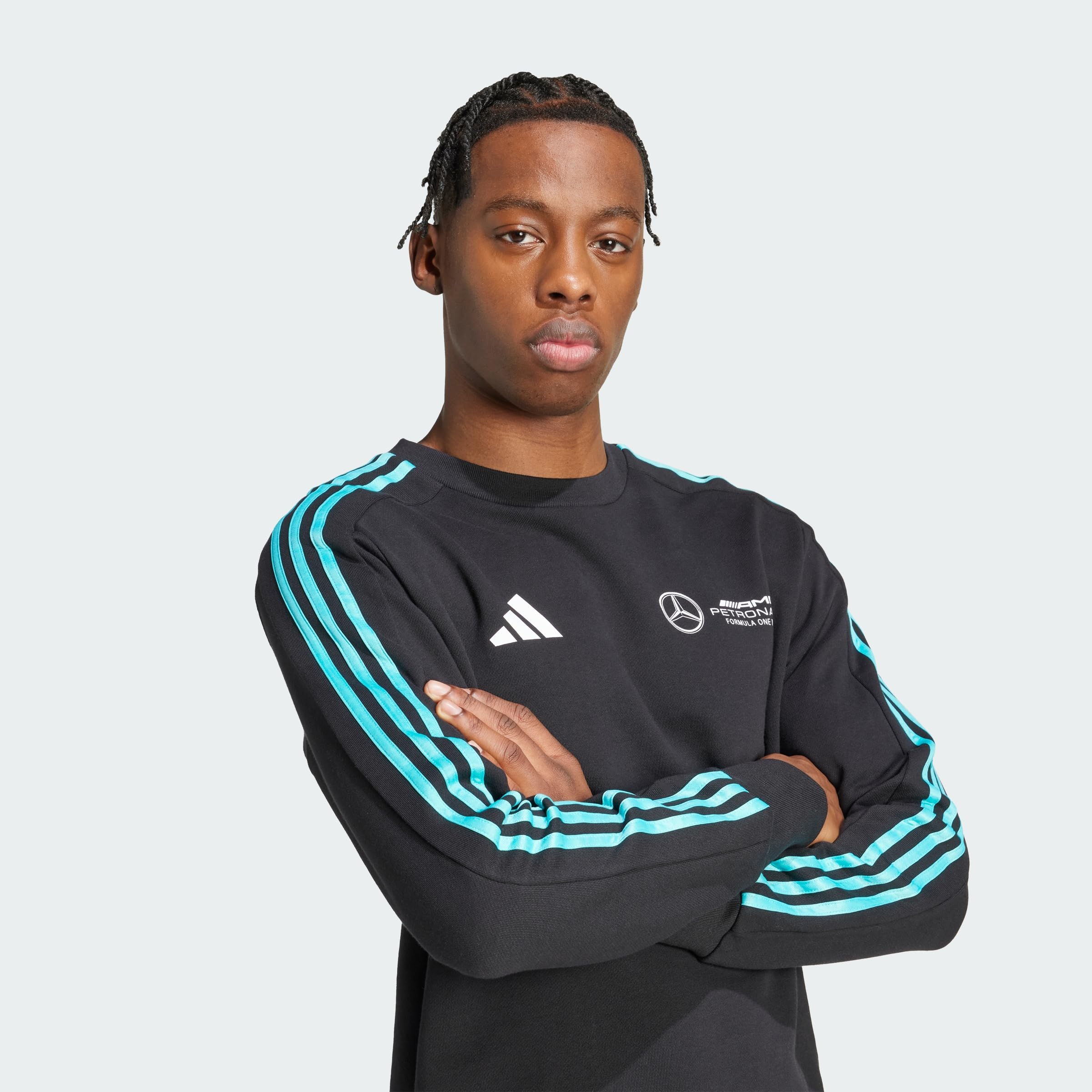 adidas Men's Mercedes - Amg Petronas Formula One Team Dna Sweat Top Men Sweatshirt