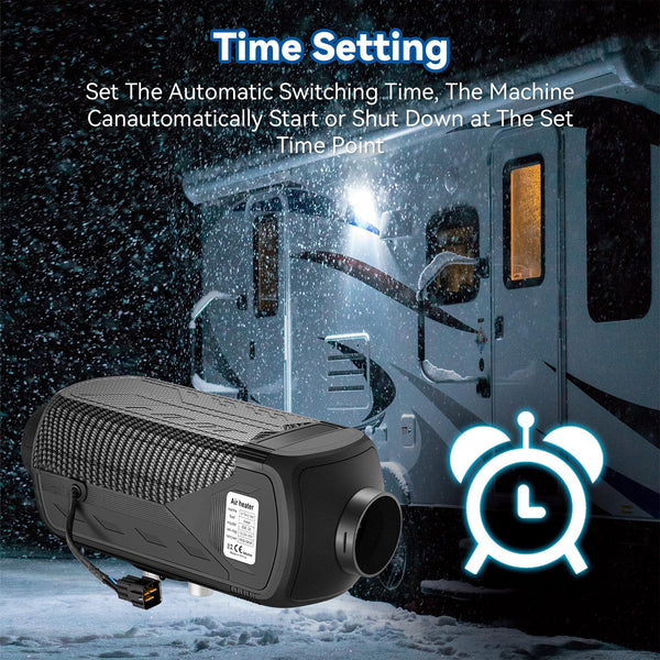 Redriver 8KW Diesel Heater 12V/24V Parking Fuel Heater, Night Air Heater with Premium Silencer, Upgrade Smart Remote Control For Truck, Boat, Car Trailer, Motorhomes, Campervans, Caravans