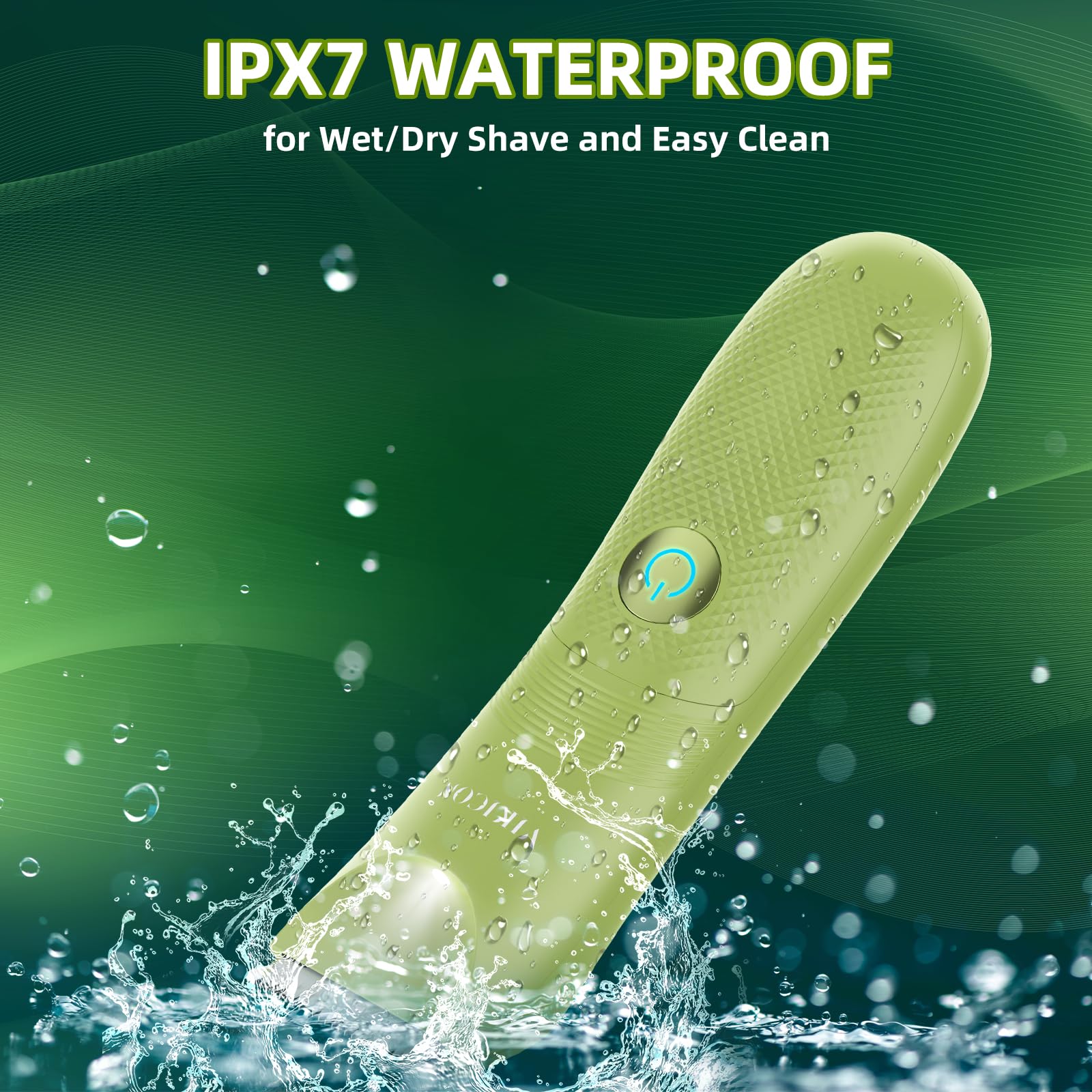 Manscape Trimmer for Men, VIKICON Pubic/Body Hair Trimmer, Electric Ball Trimmer for Private Parts, IPX7 Waterproof Body Goomer Shavers, USB-C Charging, Gifts for Men, New HT871