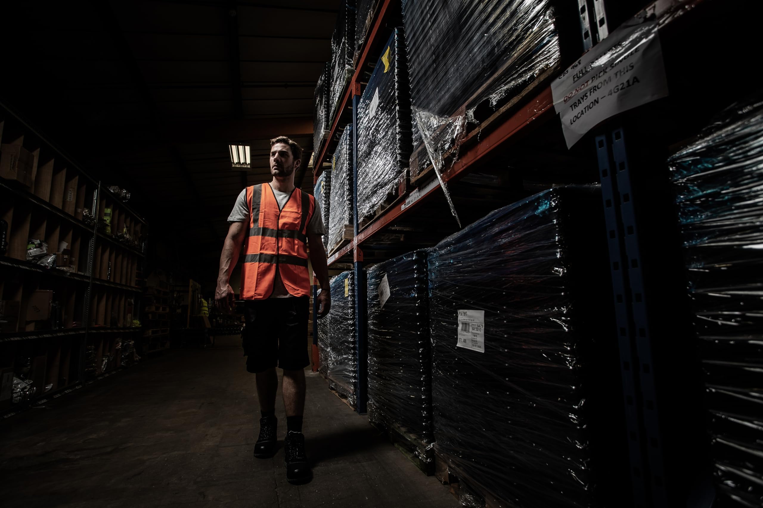 Blackrock Yellow & Orange Hi Vis Vests, High Vis Vests, Hi Vis Jackets, Rail Orange, High Visibility, Safety, Reflective, Hivisible PPE, Hi Viz, Security, Workwear, Mens Womens Sizes Small - 6XL