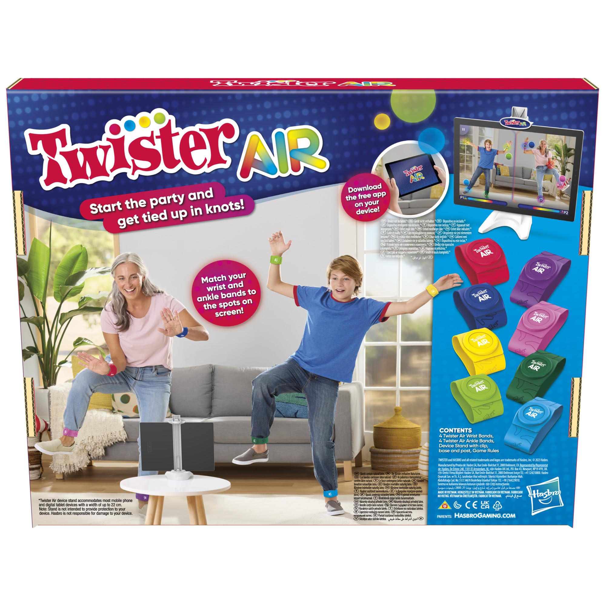 Hasbro Gaming Twister Ultimate: Bigger Mat, More Coloured Spots, Family, Kids Party Game Age 6+; Compatible with Alexa (Amazon Exclusive)