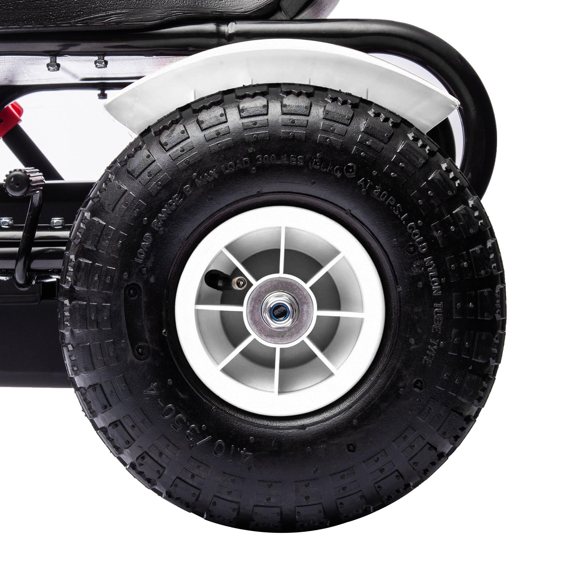 HOMCOM Children Pedal Go Kart, Kids Ride On Racer with Adjustable Seat, Inflatable Rubber Tyres, Handbrake, for Ages 5-12 Years - Black