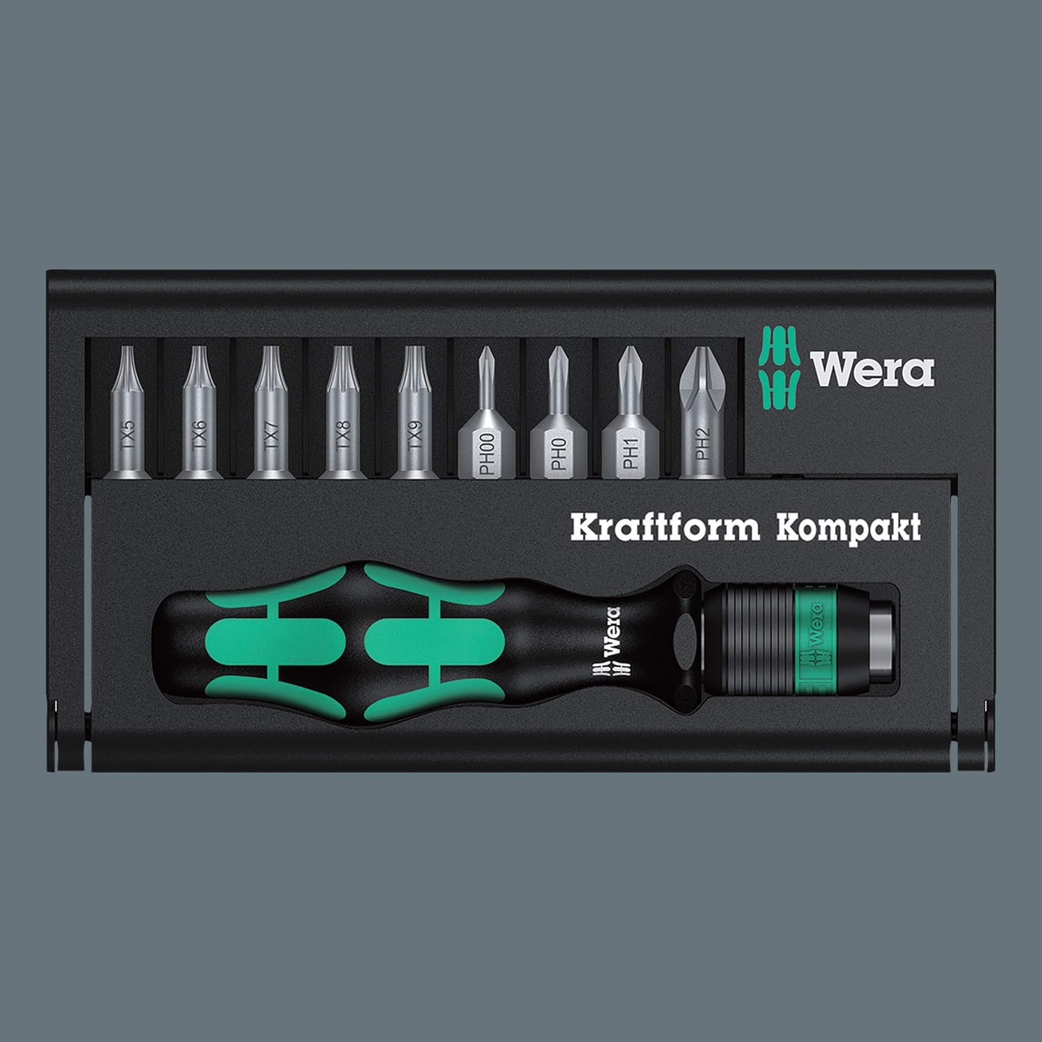 Wera Screwdriver Set Kraftform Kompakt 12, 10 Pieces
