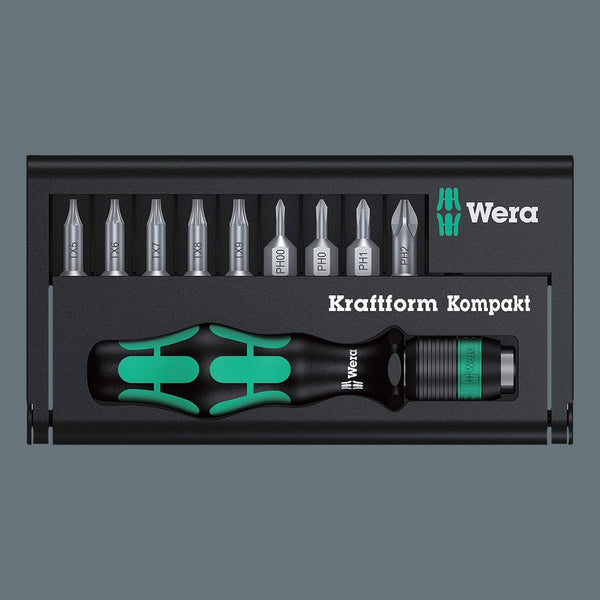 Wera Screwdriver Set Kraftform Kompakt 12, 10 Pieces