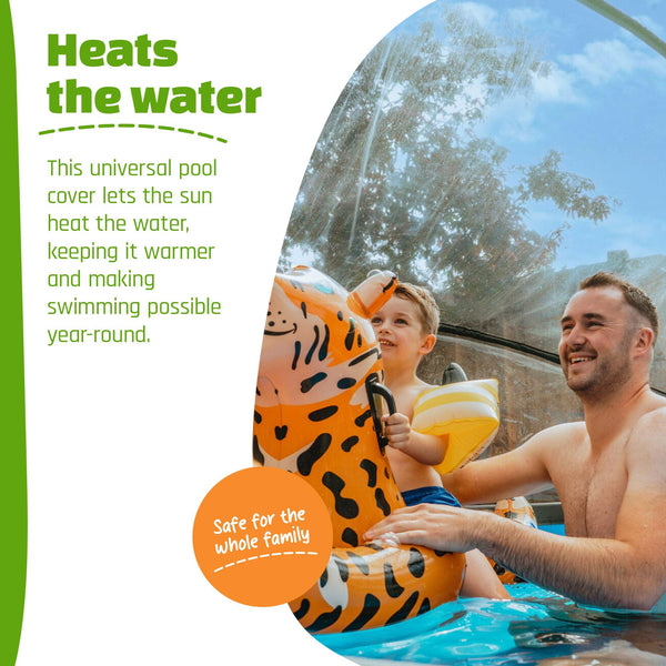 Pool Dome 10 ft - For Intex/Bestway Pools - Keeps Water Warm and Clean - Protects Against Wind and Debris - Excellent Customer Service - Universal Swimming Dome