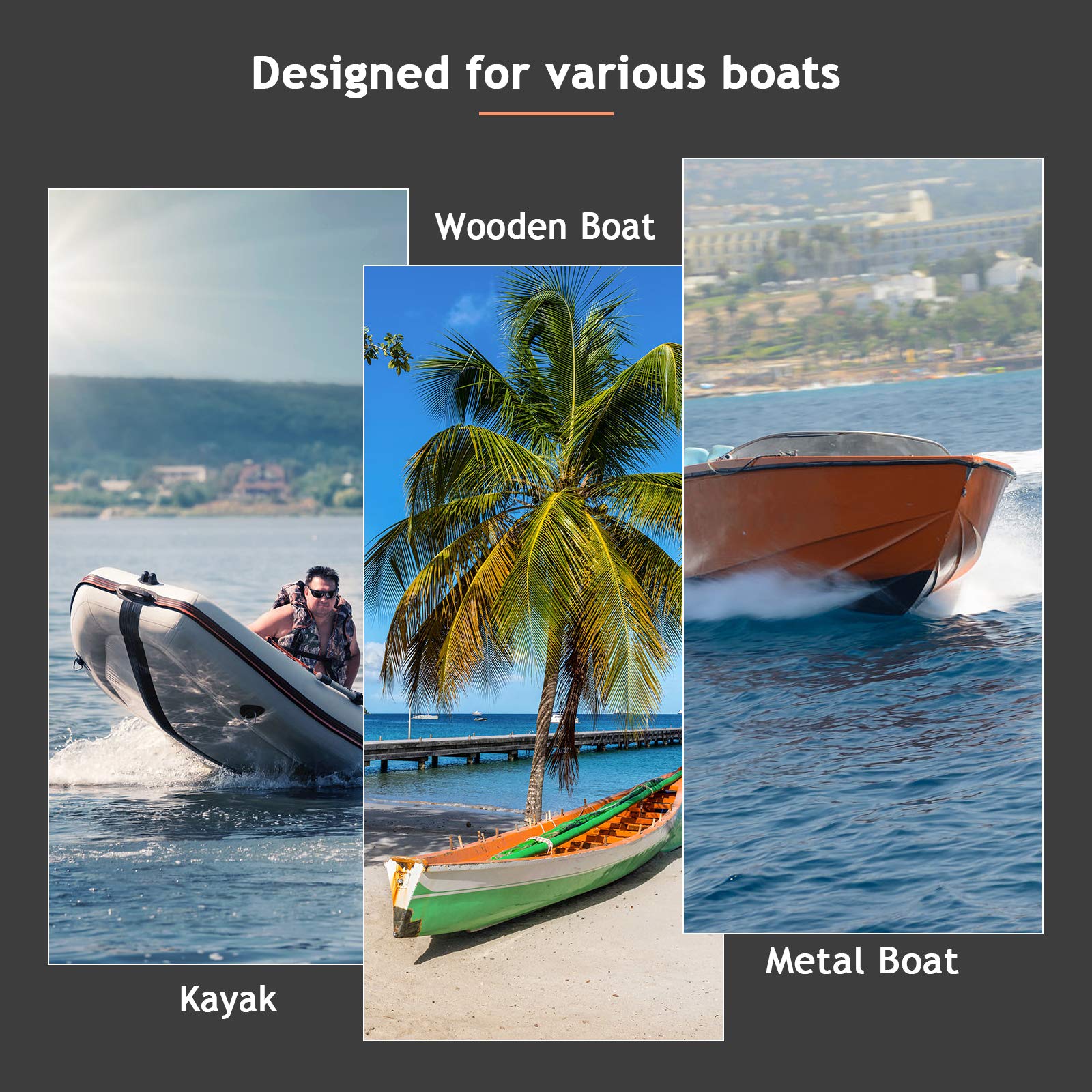 COSTWAY Electric Trolling Motor, 12V 55LBS/24V 86LBS Transom Mounted Outboard Motor with Telescopic Handle & LED Battery Indicator, Bow Mount Boat Engine for Freshwater Saltwater (24V 86LBS)