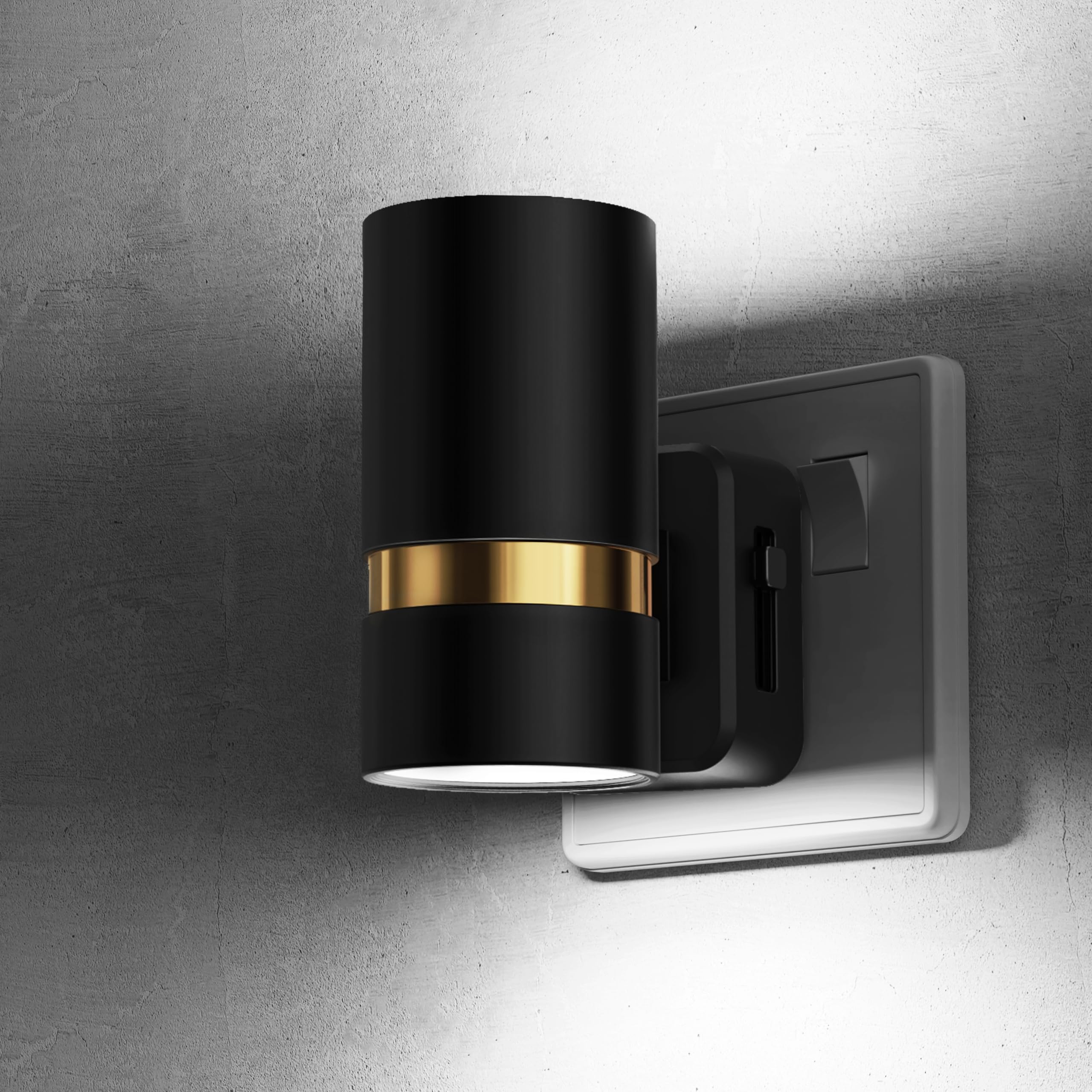 LOHAS-LED Night Light Plug in Wall, 1 Pack, Dimmable Nightlight, Dusk to Dawn Sensor, Brightness Adjustable 0-100LM, 3000K Warm White, Plug-in Modern Night Light for Hallway Bedroom Stair Bathroom