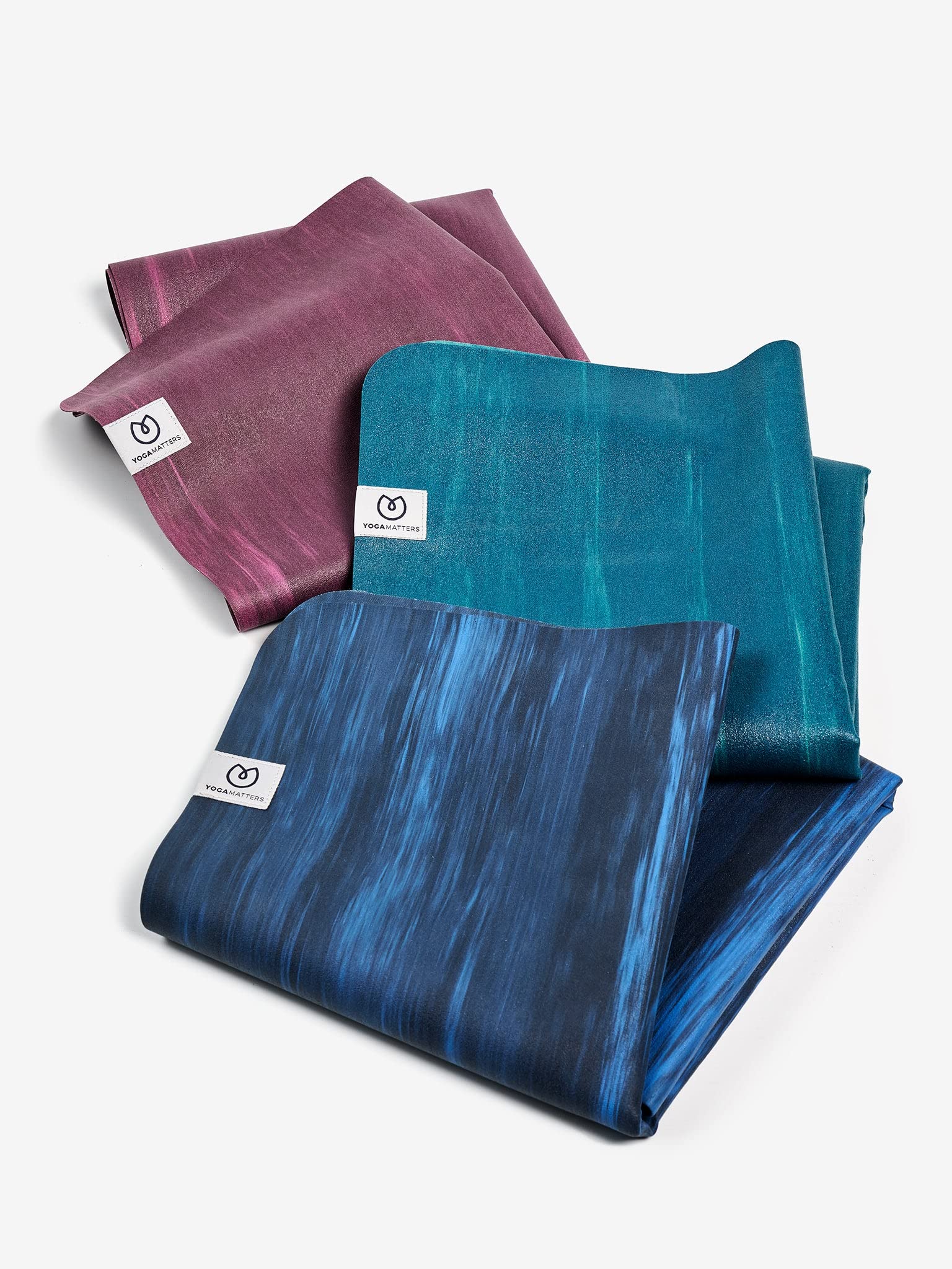 Yogamatters Eco Travel Yoga Mat 1mm | Lightweight, Foldable, Eco Friendly and Vegan | Non-Slip Exercise Mat for Yoga, Pilates, Gym and Fitness (Berry)