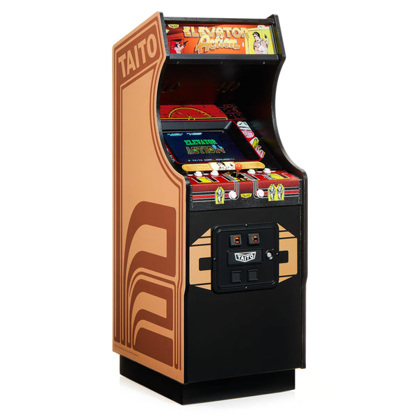 Numskull Quarter Arcades Teenage Mutant Ninja Turtles Collector's Edition Mini Arcade - 1/4 Scale Authentic Wooden Replica, Original ROM, Rechargeable Battery & 3W Speakers for Retro Enthusiasts