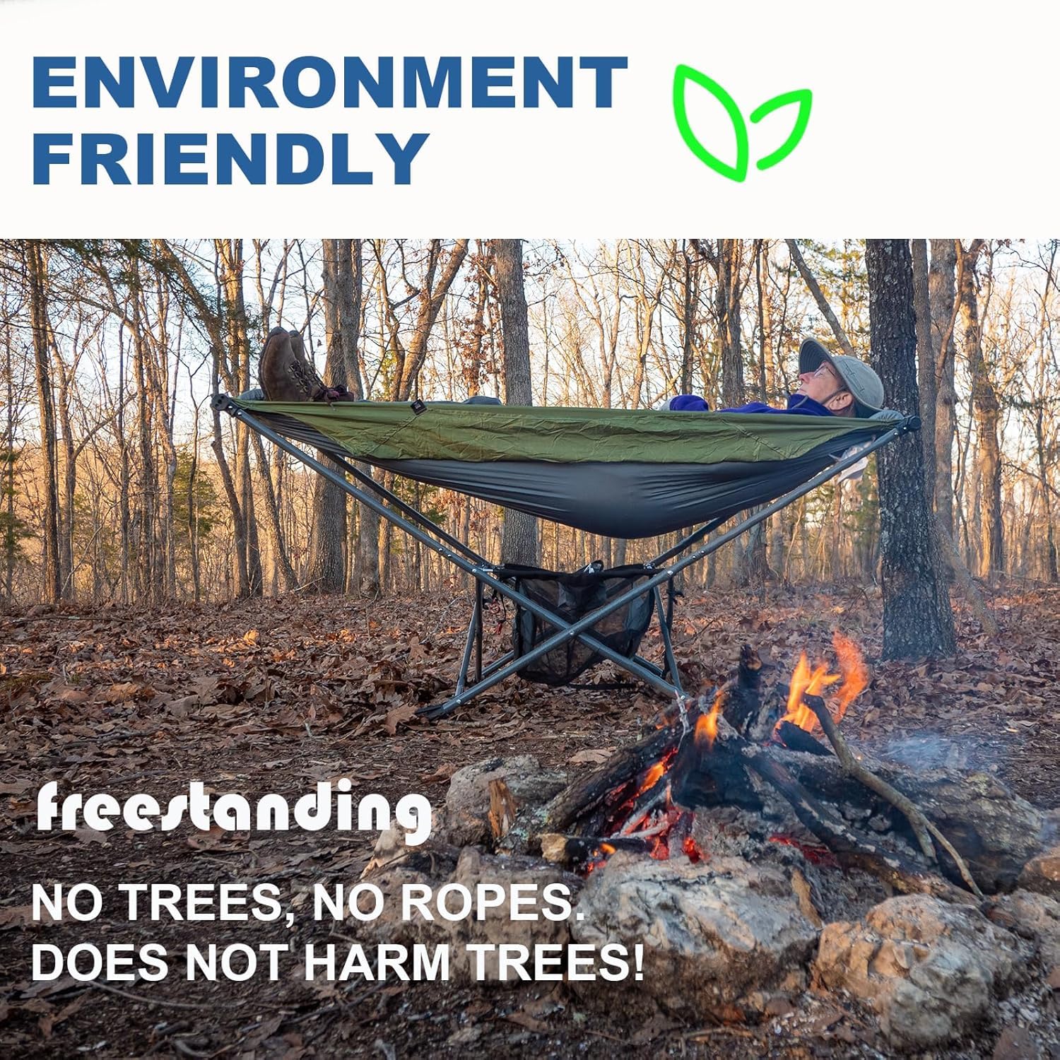 MOCK ONE Hammock with Stand with Adjustable Sunshade Canopy, Portable Free Standing Hammock with Steel Frame for Outdoor, Garden, Camping, Beach, Orange