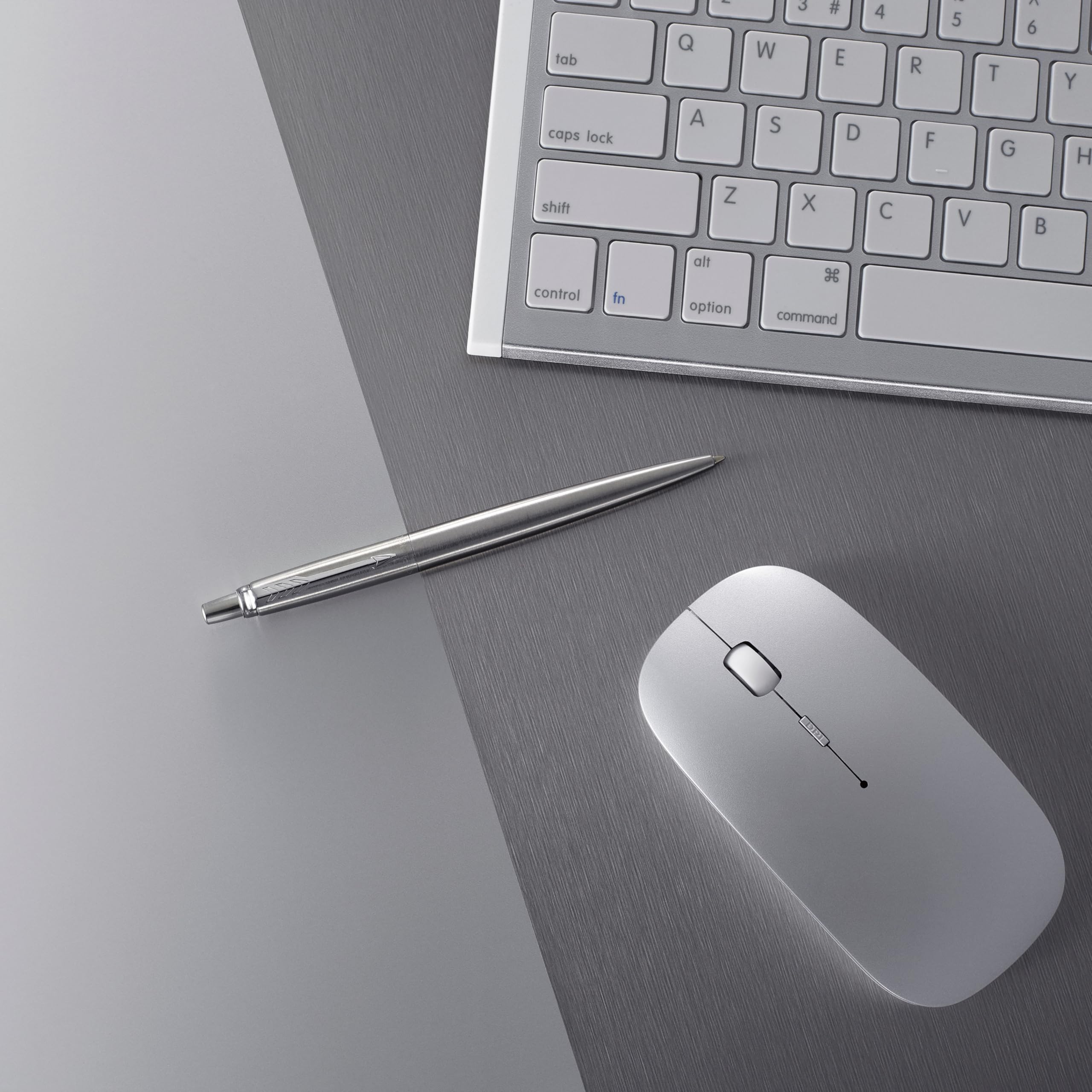 Parker Jotter Ballpoint Pen | Stainless Steel with Chrome Trim | Medium Point | Handwriting Pens & Stationery Supplies | Blue Ink | Gift Box