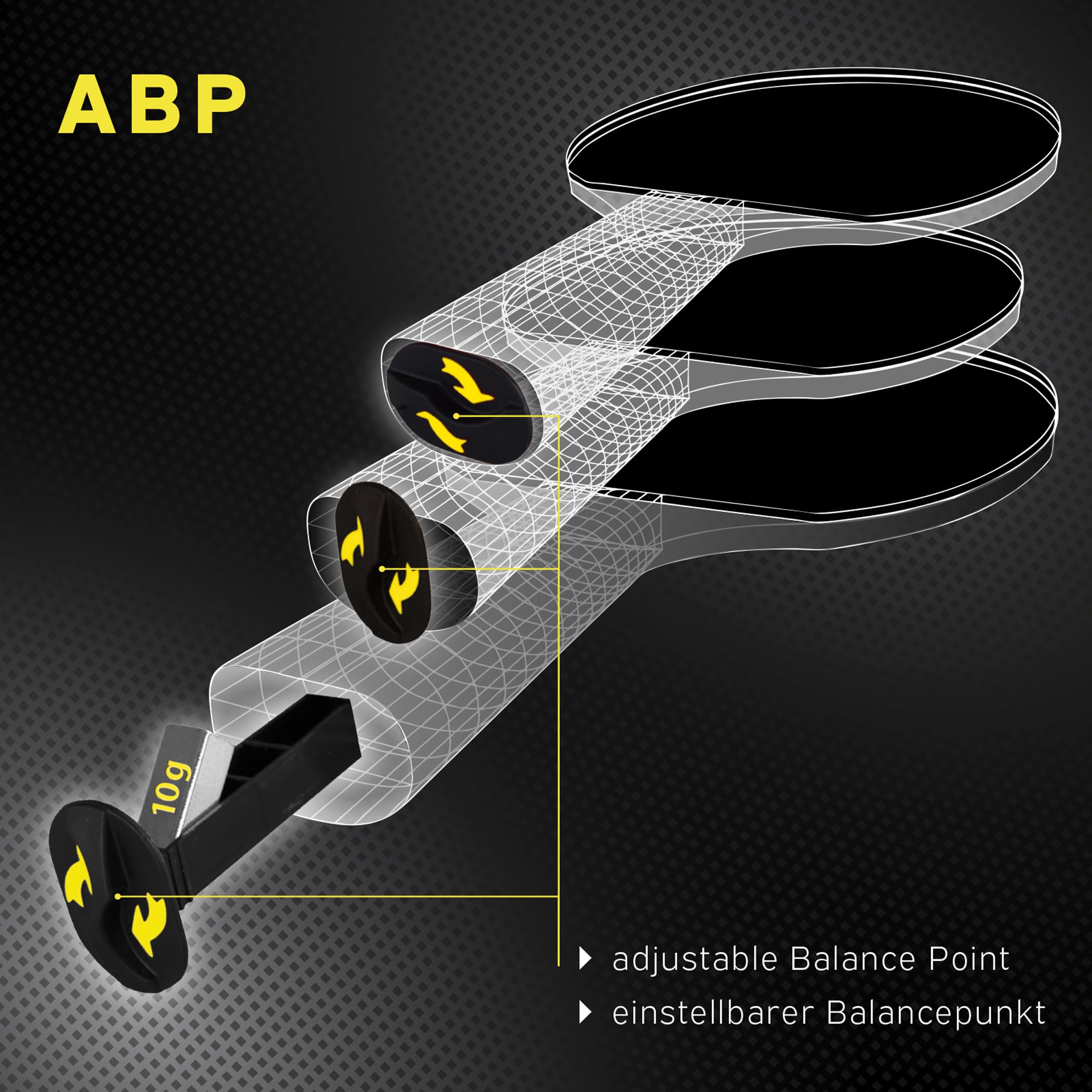 Donic-Schildkr?t Waldner 1000 Table Tennis Bat, ABP Handle, Sponge 2.1 mm, Easy-Slick Pad - ITTF, 751801