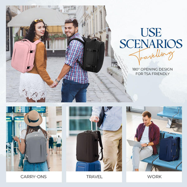 for Ryanair Cabin Bags 40x20x25 Underseat Bag,Small Travel Backpack Cabin Size Carry-ons for Women Men,Hand Luggage for Overnight,Casual Daypack with Laptop Compartment,Anti Theft Pocket