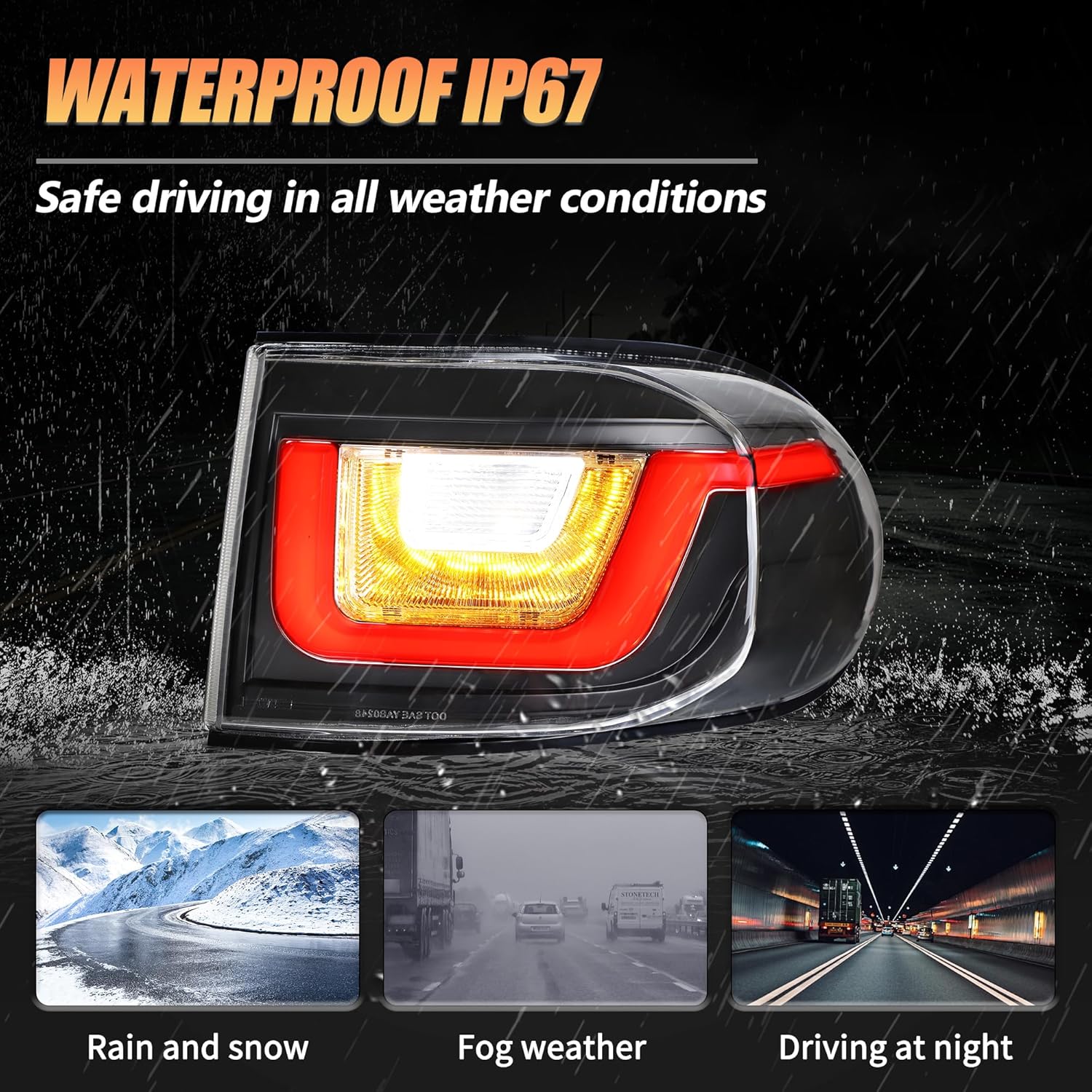 VLAND Rear Lights Compatible wth FJ Cruiser 2007-2023, Driver & Passenger Side