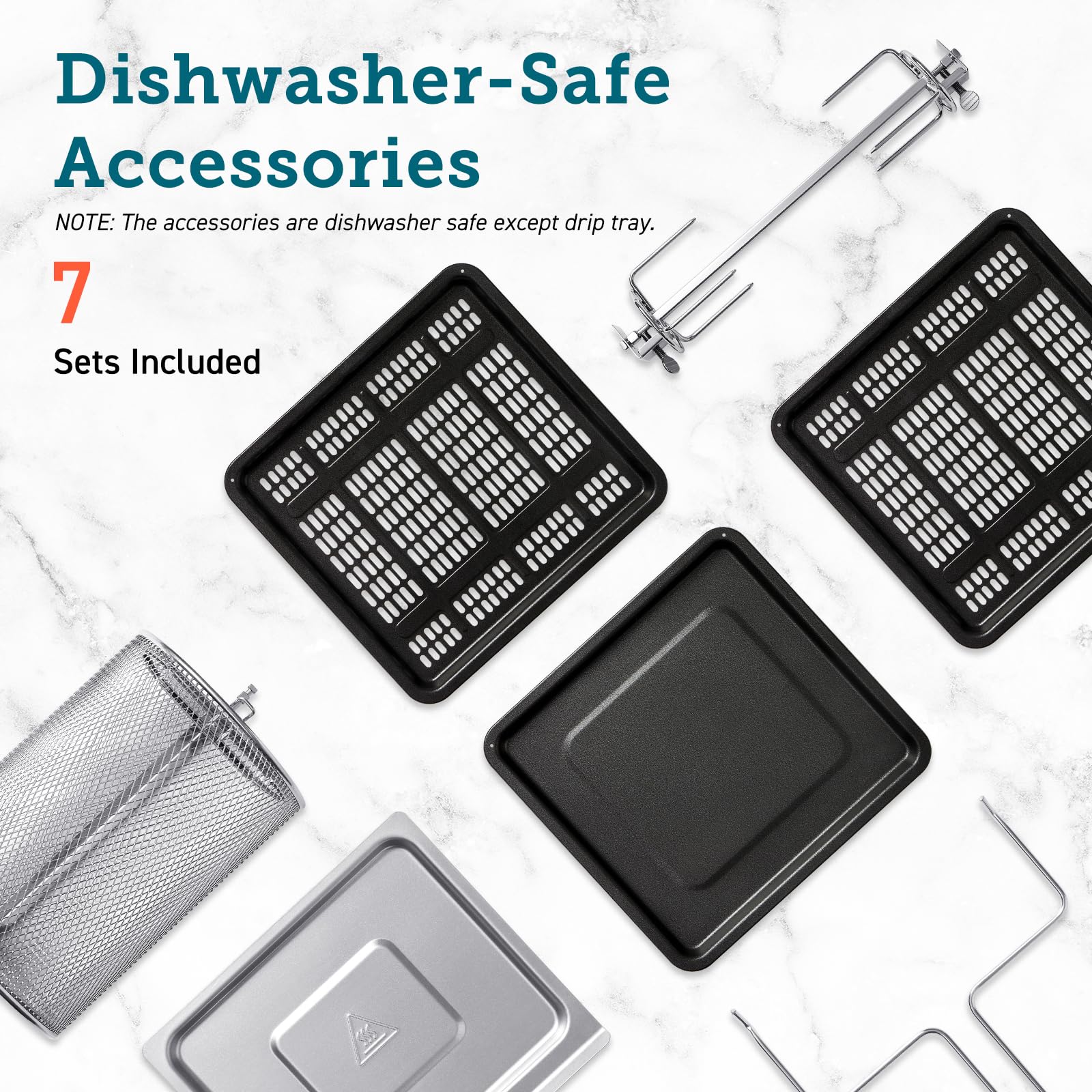 COSORI Smart Air Fryer Oven Dual Blaze 6.4L, Double Heating Elements, Cookbook, No Shaking & No Preheating, APP Control, 12 Functions, Air Fry, Roast, Bake, Reheat, Dishwasher Safe