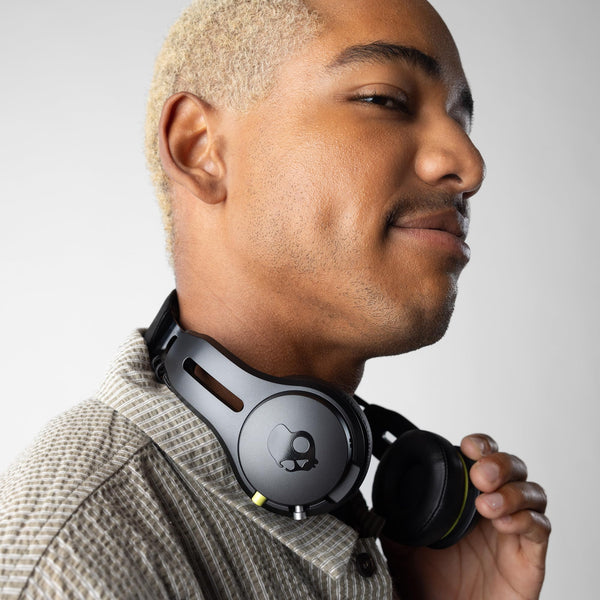 Skullcandy Icon ANC Wireless On-Ear Bluetooth Headphones, Active Noise Cancelling, 60 Hours Battery, Sweat Water Resistant, Foldable Durable Travel Ready, Microphone for iPhone Android - True Black