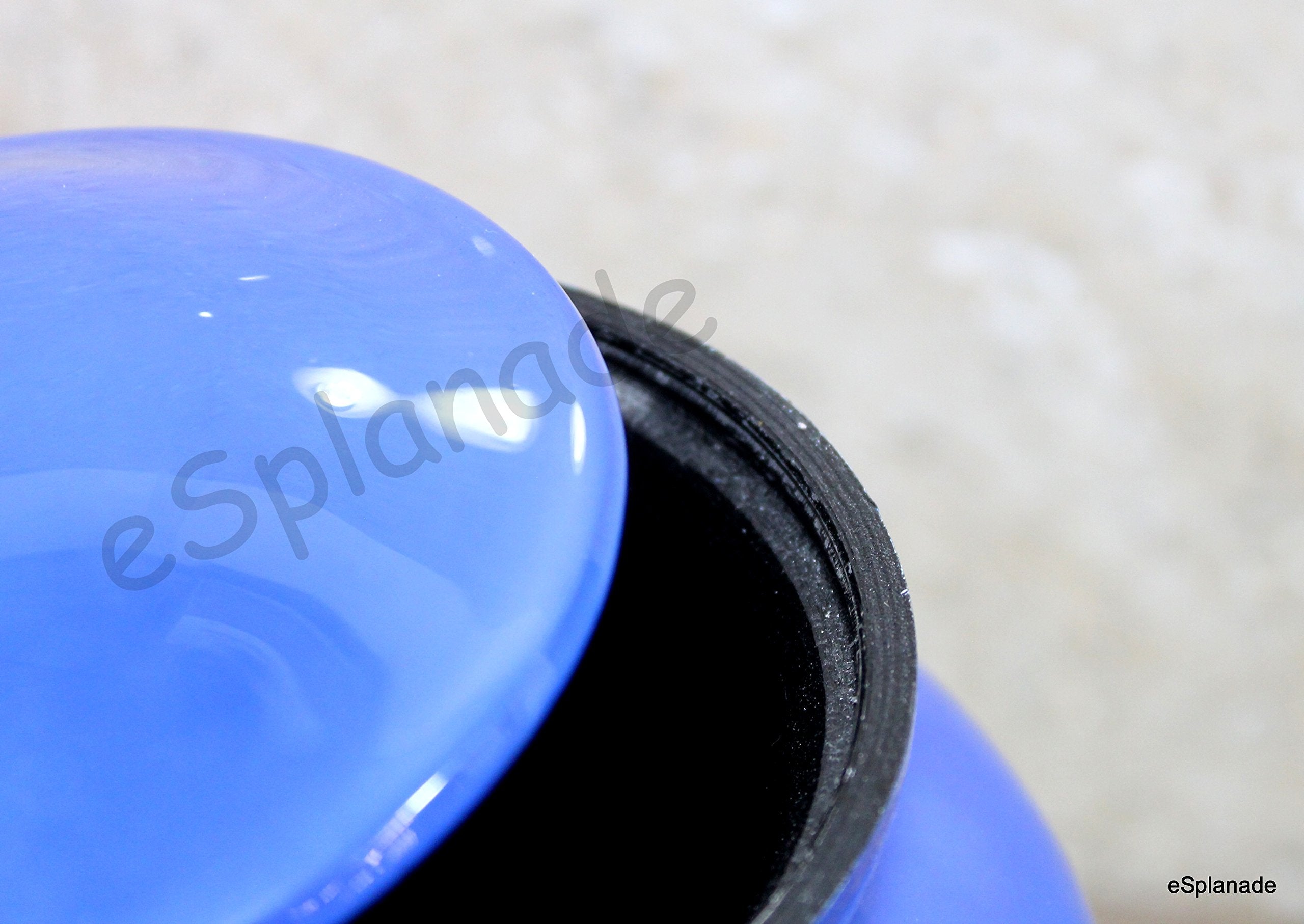 eSplanade Metal Cremation Urn Memorial Jar Pot Container | Full Size Urn for Funeral Ashes Burial | Butterfly in Hands Printed Urn | Blue - 10" Inches