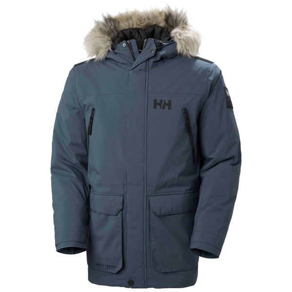 Helly Hansen Men's Reine Parka – Waterproof Insulated Parka with Adjustable Hood and Reflective Details