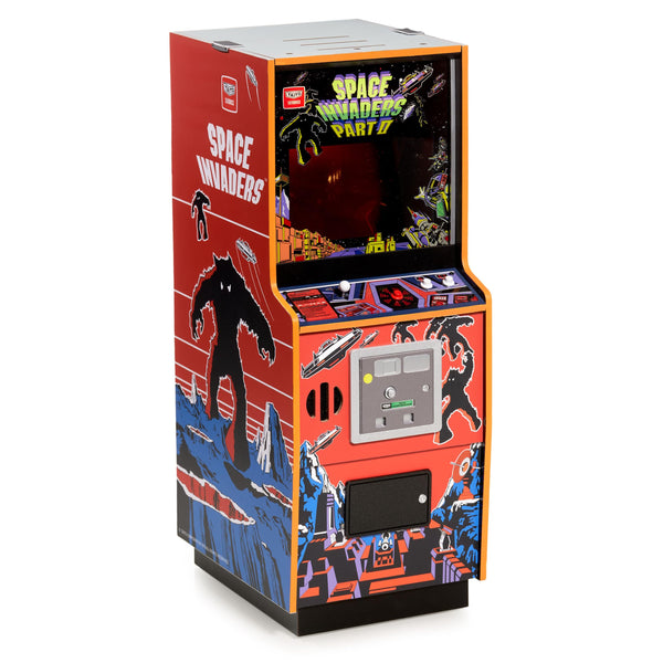 Numskull Quarter Arcades Teenage Mutant Ninja Turtles Collector's Edition Mini Arcade - 1/4 Scale Authentic Wooden Replica, Original ROM, Rechargeable Battery & 3W Speakers for Retro Enthusiasts