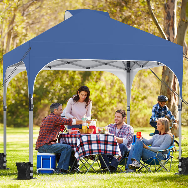 YITAHOME 2.5x2.5M Instant Heavy Duty Pop Up Gazebo, Waterproof Folding Garden Camping Party Tent Canopy Marquee with Roller Bag for Patio Markets Beach