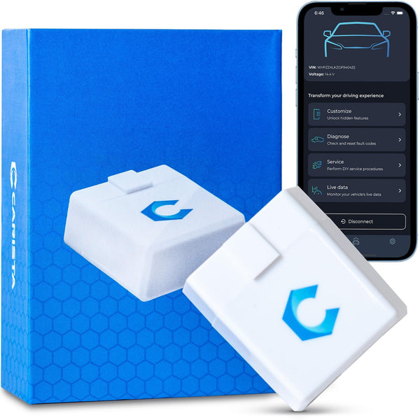 Carista EVO - Bluetooth OBD2 Scanner - Car Scanner Diagnostic Tool and Code Reader with Access to Diagnostics, Customizations, Service Tools, and Live Data