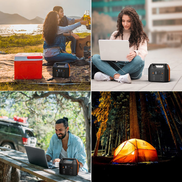 SinKeu Portable Power Station,27000mAh/99Wh Solar Generator with 230V/150W AC Outlet for Camping Emergency Outdoor Adventure Picnic Fishing Travel Party RV Trip(Solar Panel Not Included)