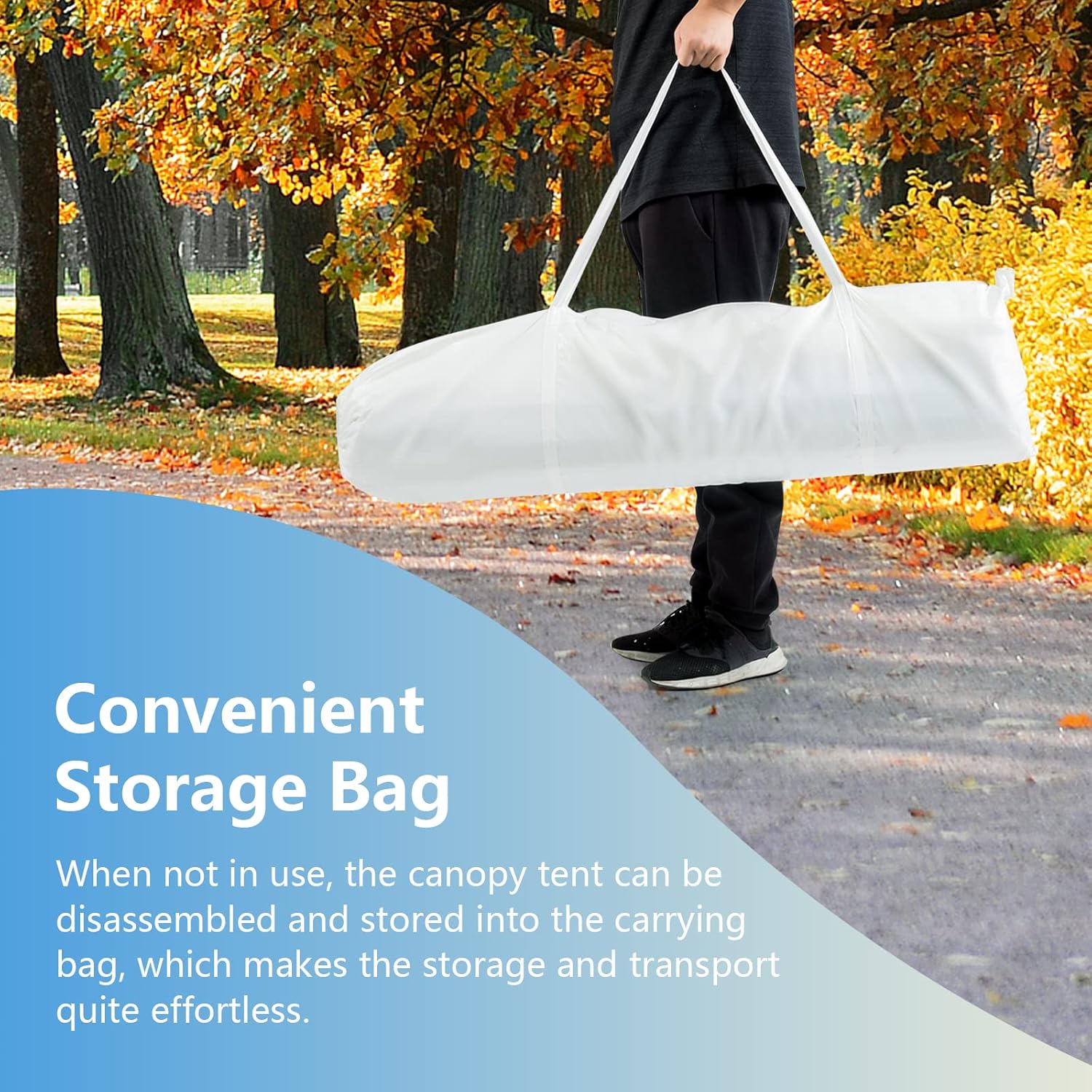 COSTWAY Garden Gazebo with Carry Bag and 4 Side Walls, Outdoor Camping Tent Canopy Wedding Party Events Marquee Shelter, 3 x 6m