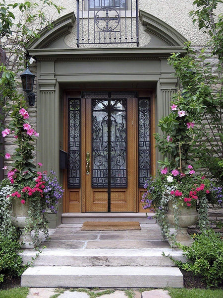 EXTSUD Magnetic Fly Screen Door Keep Insects Out Mosquito Door Screen Easy to Install without Drilling Top-to-Bottom Seal Automatically for Balcony Sliding Living Room Children's Room, 90x210 cm