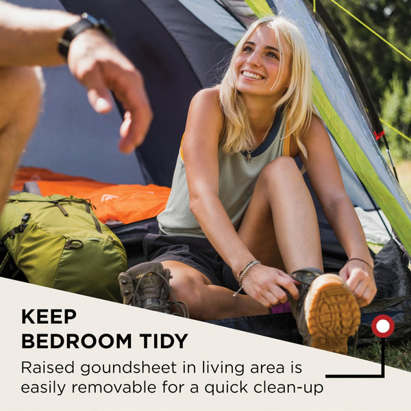 Coleman Tent Darwin 2-4 Person | Compact Lightweight Dome Tent | Models with Darkened Bedroom | Camping, Festival and Hiking Tent | 4500mm Waterproof | with Sewn-in Groundsheet