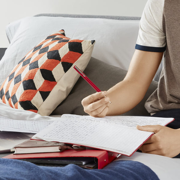 Parker Vector Fountain Pen | Black with Chrome Trim | Medium Nib | Blue Ink | Hangtab