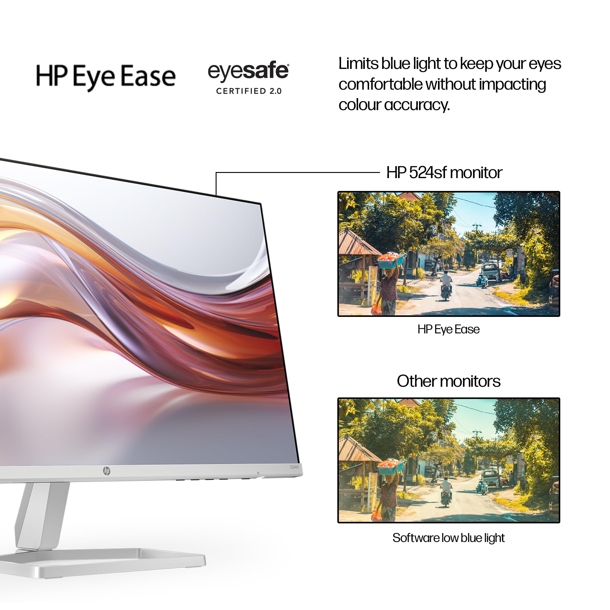 HP Series 5 27" FHD Height Adjust Monitor (527sh) - 100Hz Refresh Rate, 1500:1 AR, 99 percent sRGB Spectrum, 300 Nits Brightness - HDMI, VGA Ports - Ergonomically Adjustable - Responsibly Made