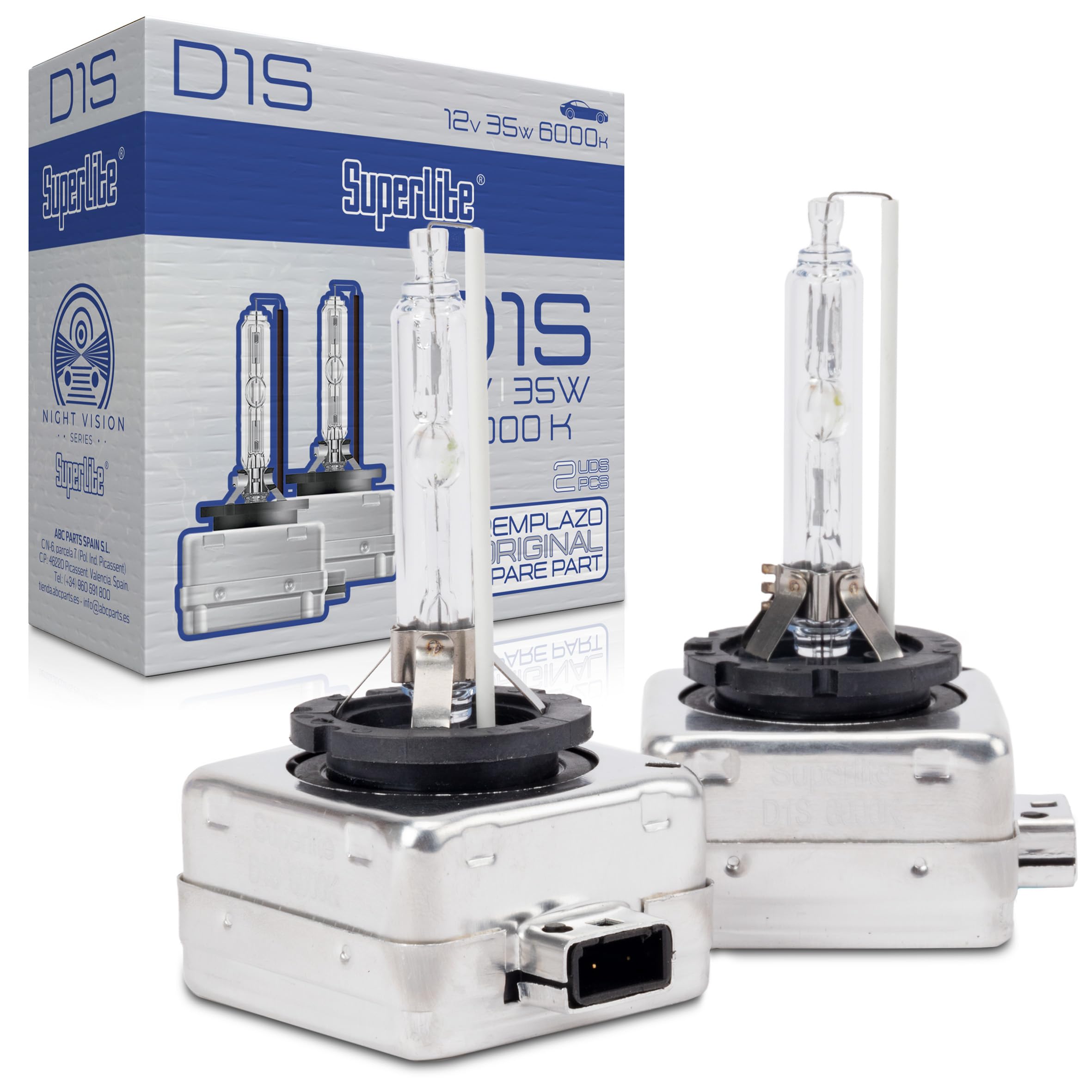 Superlite Set of 2 T10 Bulbs with 18 Leds from the Blue Series range. CanBus Technology and 6500K Colour Temperature. Ideal for Car and Truck.