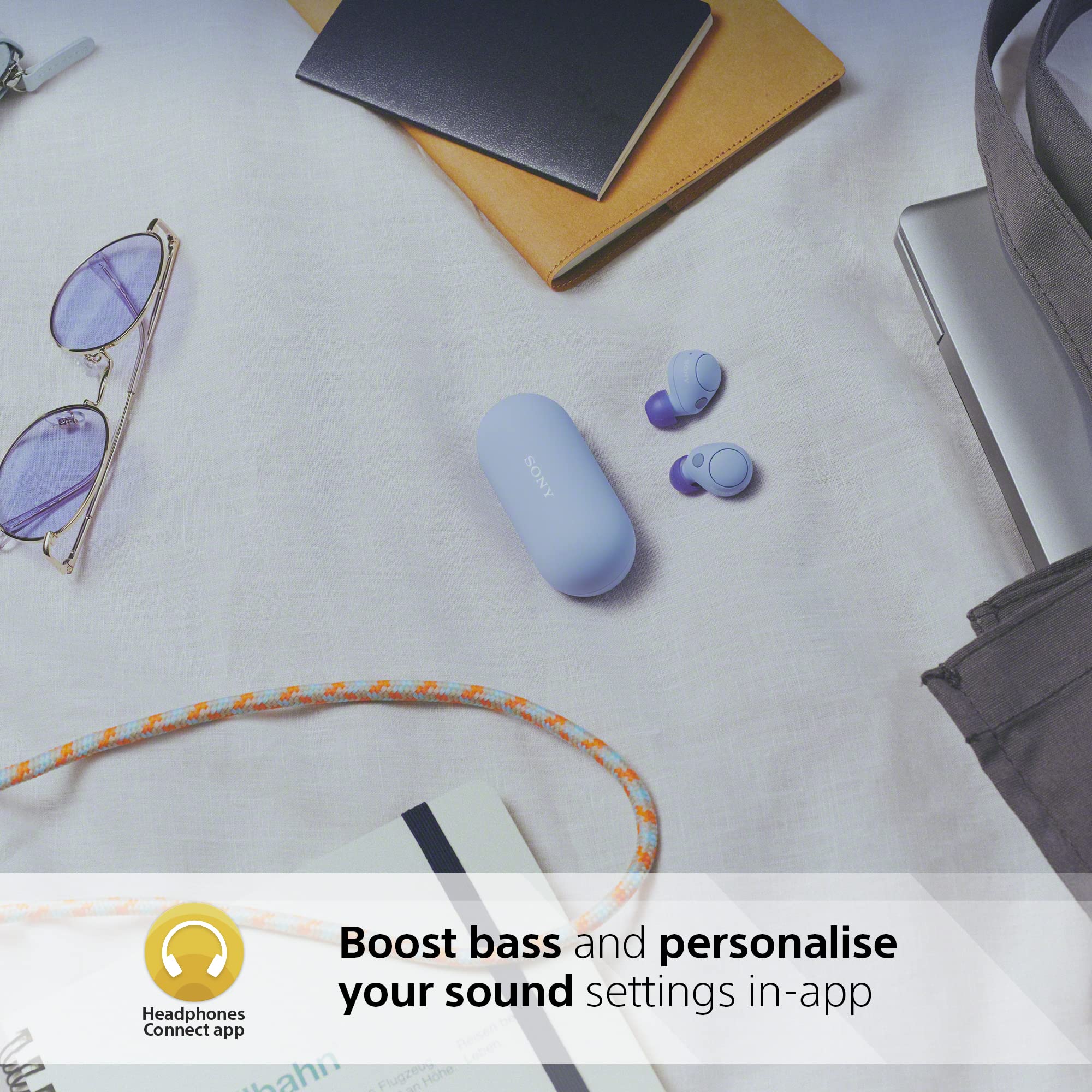 Sony WF-C700N Wireless, Bluetooth, Noise Cancelling Earbuds (Small, Lightweight Earbuds with Multi-Point Connection, IPX4 rating, up to 20 HR battery, Quick Charge, iOS & Android) Black