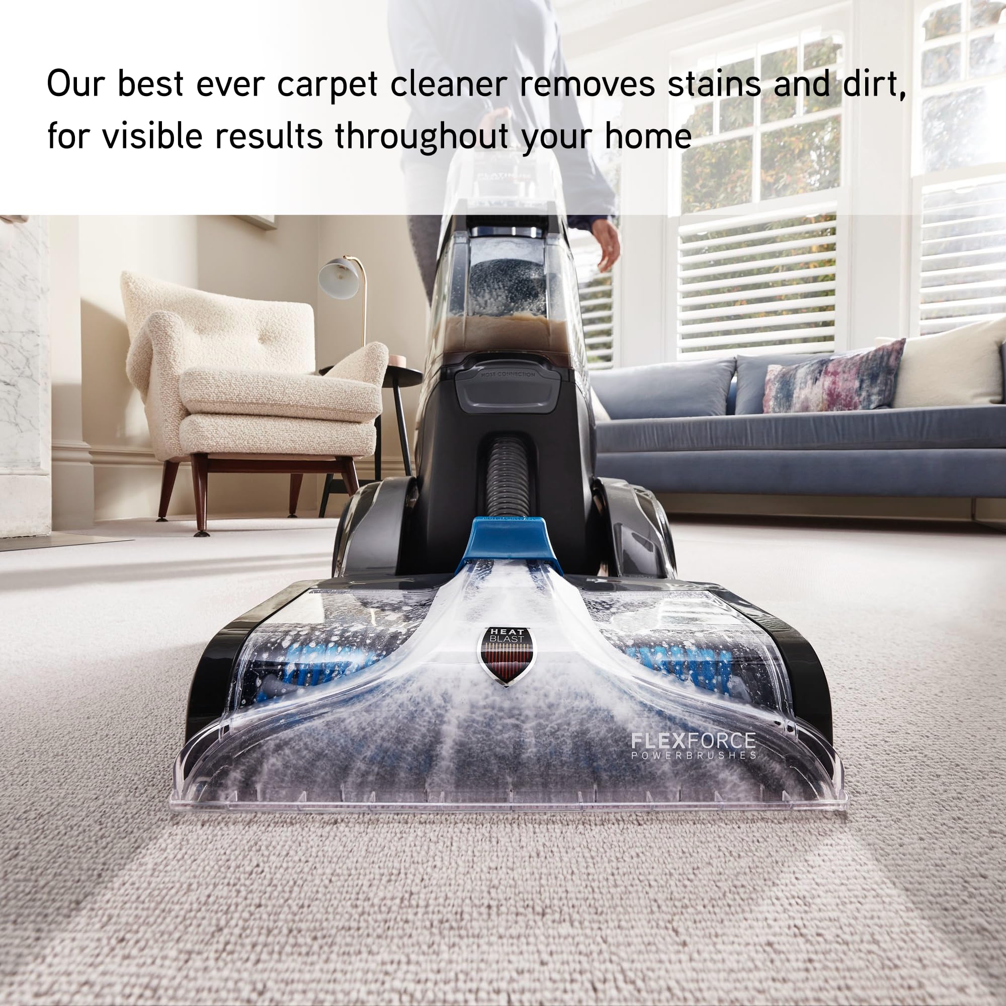 Vax Smartwash Pet-Design Carpet Cleaner | Kills 99% of Bacteria | Pre-treatment Wand – CDCW-SWXP, Grey, White and Teal