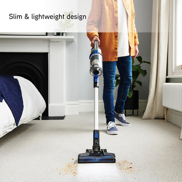 Vax Pace Plus Cordless Vacuum Cleaner, Lightweight 3.1kg, 40 Minute Runtime, Boost Mode, Captures up to 99% of Particles, Crevice & Stair Tools, CLSV-PAKA, Blue