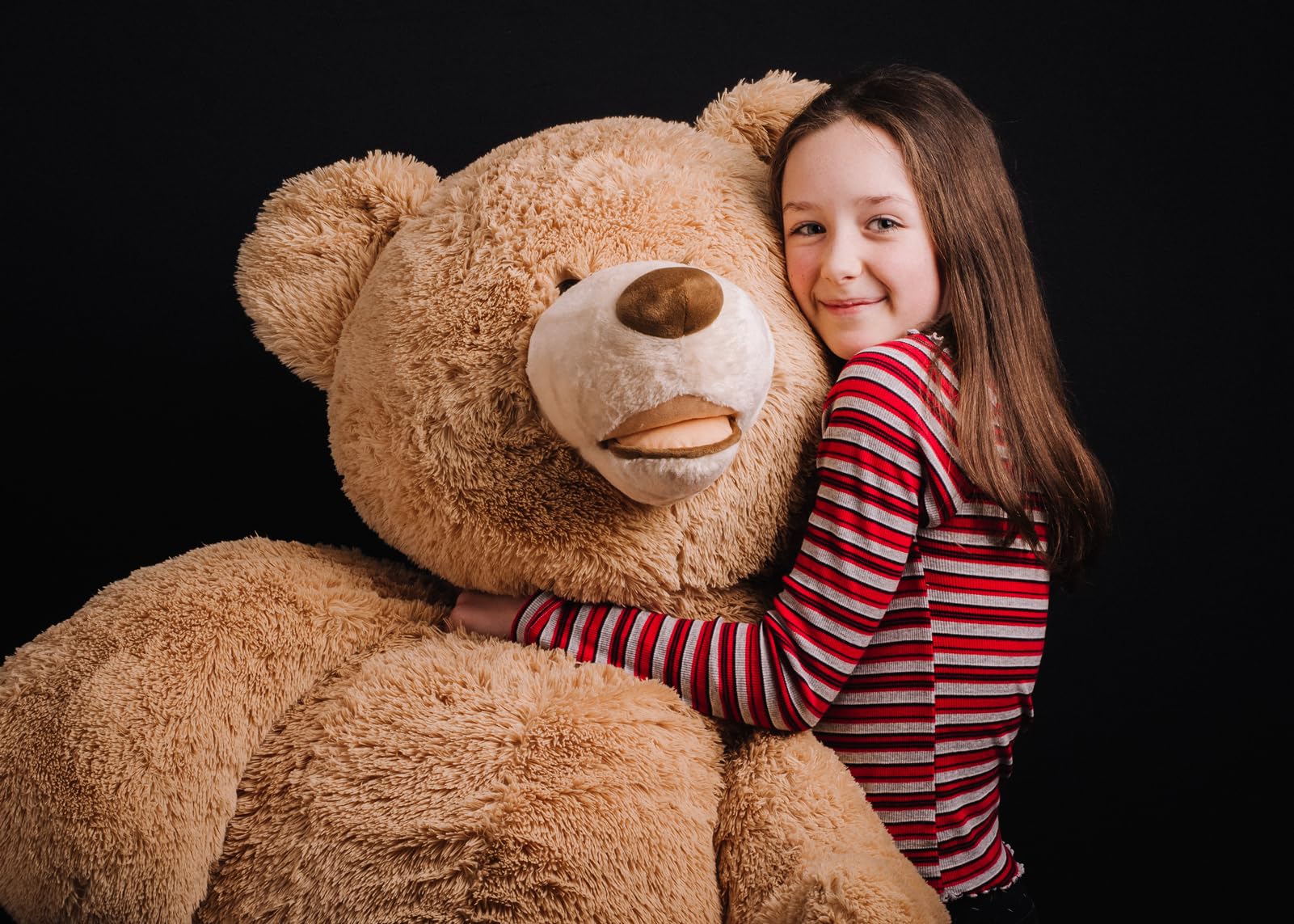 HollyHOME 150cm Giant Teddy Bear Stuffed Animal Large Soft Toys Plush Bear, Light Brown Age 3+