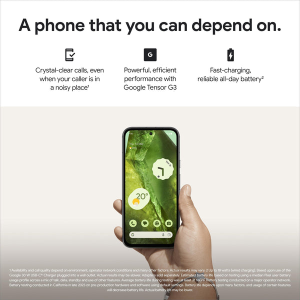 Google Pixel 8a – Unlocked Android smartphone with advanced Pixel Camera, 24-hour battery and powerful security – Obsidian, 128GB