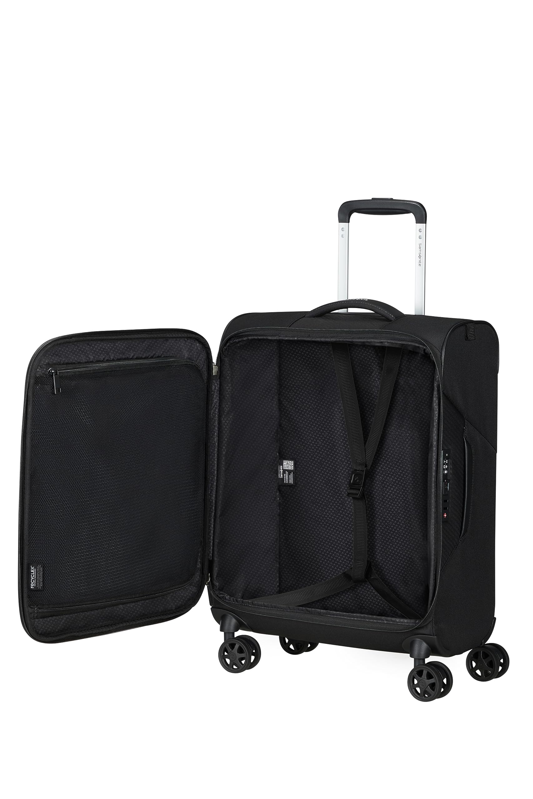Samsonite Litebeam - Spinner S, Hand Luggage, 55 cm, 39 l, Black (Black)