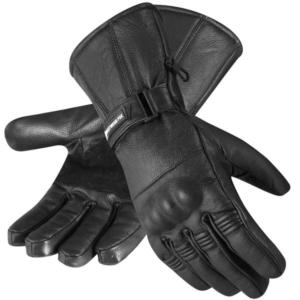 WESTWOOD FOX Motorbike gloves Thinsulate Thermal Motorcycle Leather Gloves Waterproof Winter Summer, mens gloves.