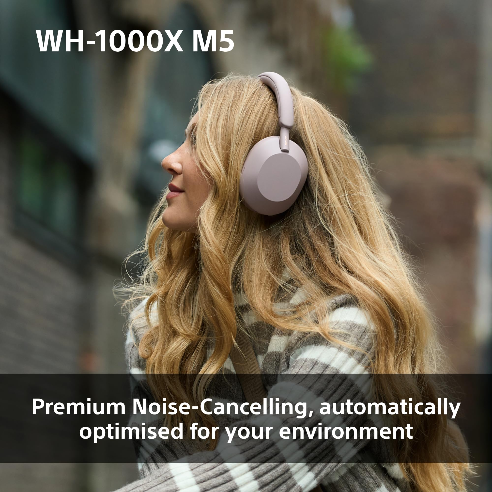 Sony WH-1000XM5 Hard Case Premium Noise Cancelling Wireless Over-Ear Headphones, Bluetooth, Clear Call Quality, Hi-Res Audio, Up to 30hr Battery Life, Includes Hard Case, iOS & Android - Black