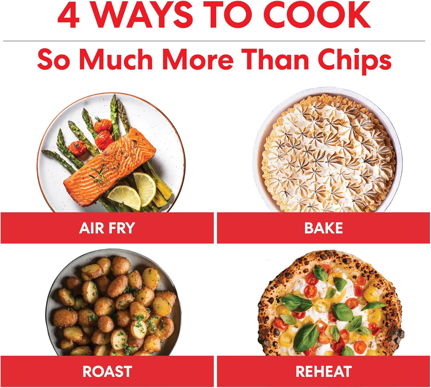 Instant Pot - Versazone Dual Black Air Fryer - Large 8.5L, Family Size - Single Double Basket with Divider - 8 in 1 - Food Dehydrate, Grill, Bake, Roast, Reheat, Non-Stick, Easy Clean, Dishwasher Safe