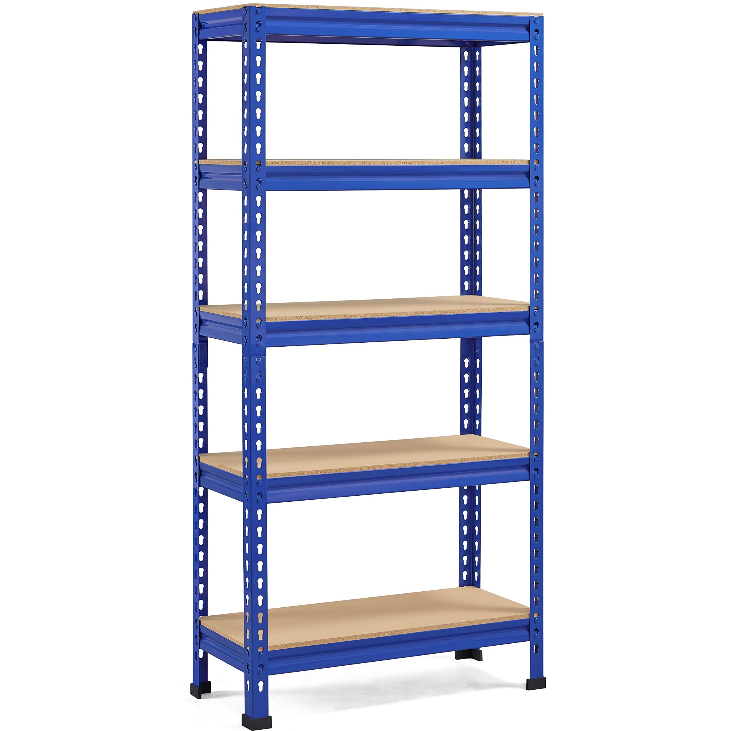 Yaheetech 5 Tier Garage Shelving Units, Heavy Duty Racking shelves, 150KG Per Shelf/750KG Capacity, 70cmx30cmx150cm（LxWxH,Dark Gray