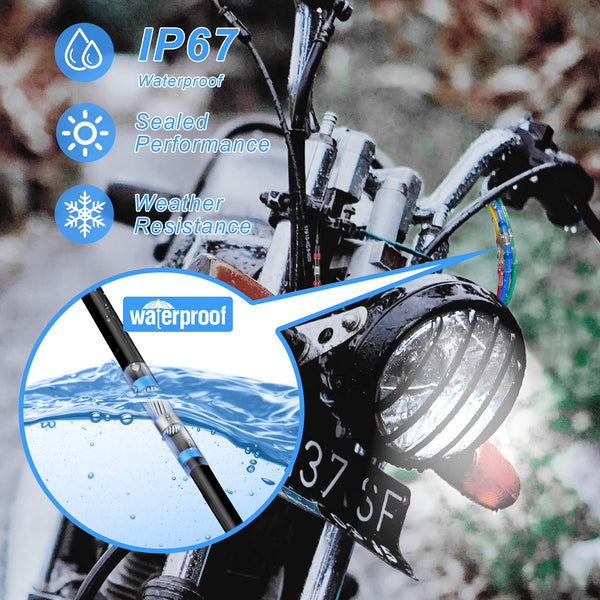 Kuject Heat-Shrink Tubing Set - 200 Pieces, Waterproof & Crimp Connector for Automotive, Marine & Boat