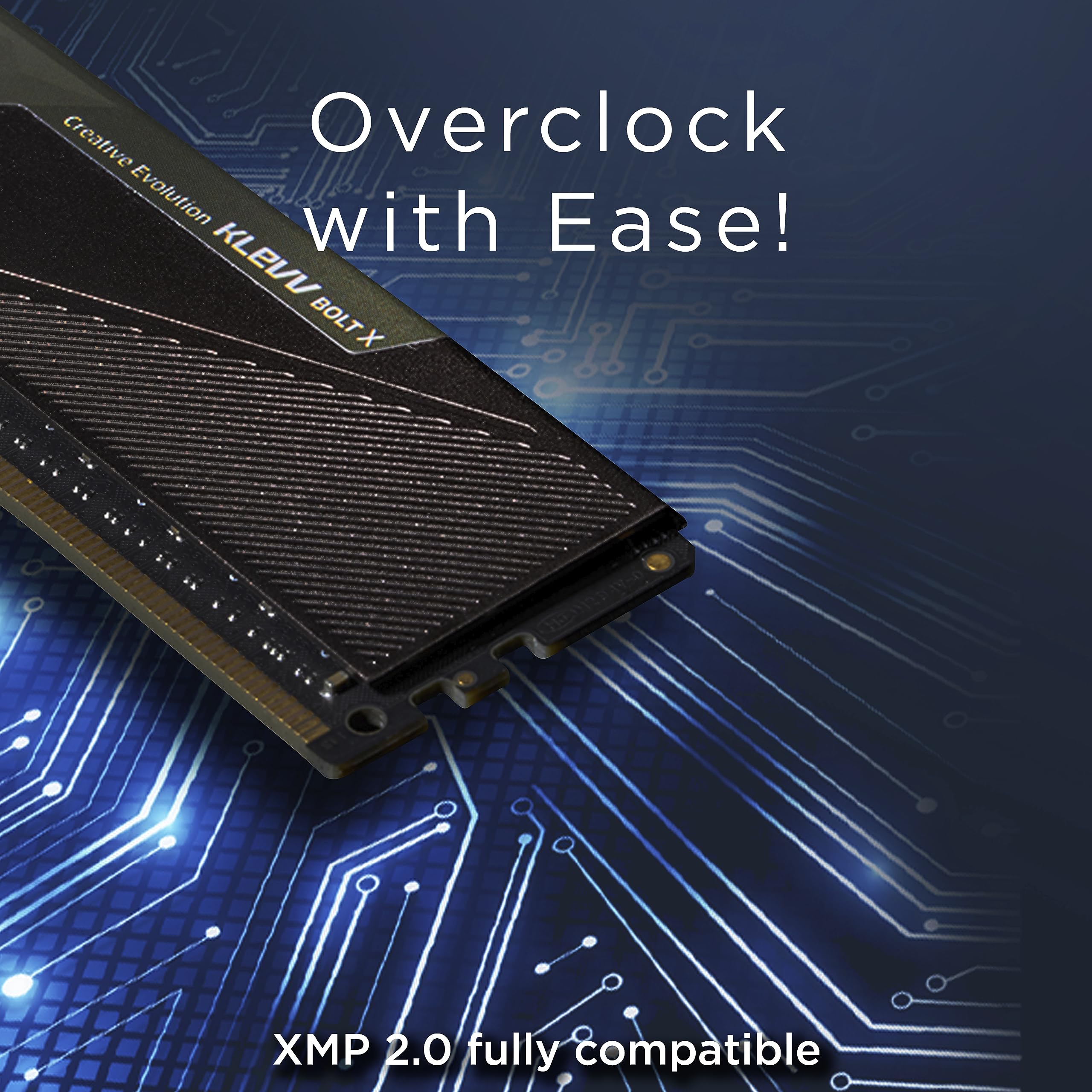 KLEVV CRAS X DDR4 RGB 16GB (2x 8GB) 3600MHz CL18 Gaming Memory RAM kit XMP 2.0 High Performance Overclocking 18-22-22-42