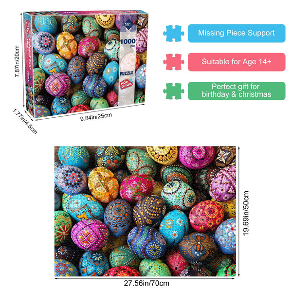 HUADADA Jigsaw Puzzles for Adults 1000 Piece Jigsaw Puzzles for Adults,JigsawPuzzle 1000 Pieces for Adults Challenging Puzzle Games ?Northern Lights in Norway