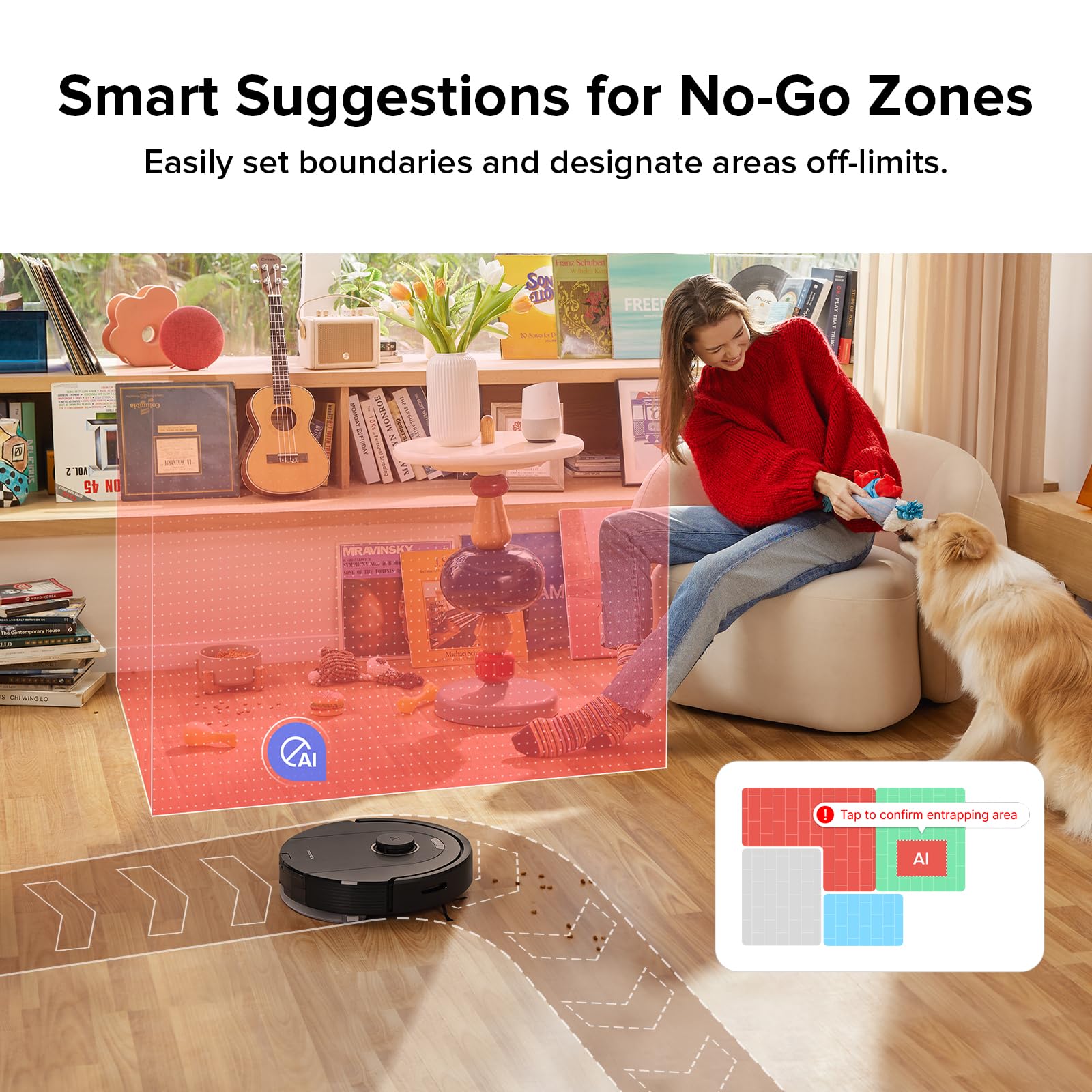roborock Q5 Pro+ Robot Vacuum Cleaner with Mop, Self Emptying, 5500Pa, DuoRoller Brush, Up to 7 Weeks of Hands Free Cleaning, Precise Navigation, Robot Vacuum and Mop, Ideal for Hard Floors, Pet Hair