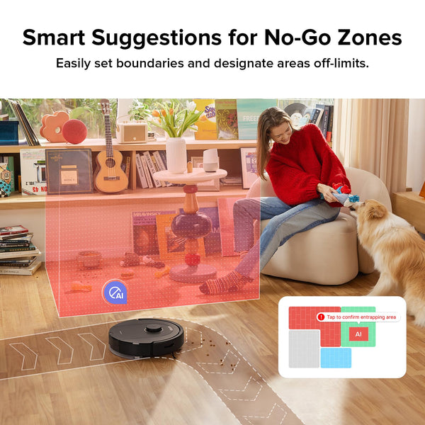 roborock Q5 Pro+ Robot Vacuum Cleaner with Mop, Self Emptying, 5500Pa, DuoRoller Brush, Up to 7 Weeks of Hands Free Cleaning, Precise Navigation, Robot Vacuum and Mop, Ideal for Hard Floors, Pet Hair