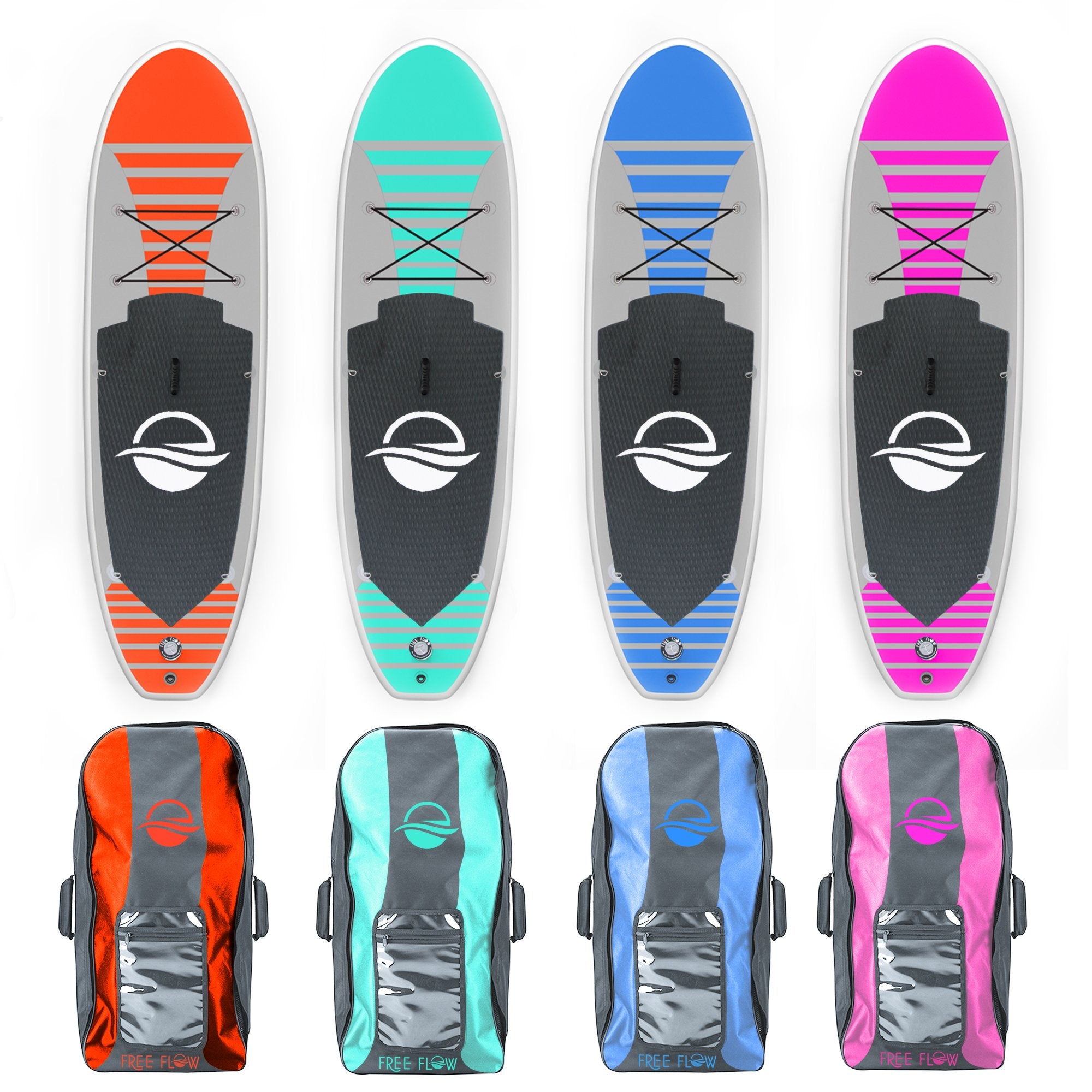 SereneLife Inflatable Stand Up Paddle Board, SUP Board- Paddleboards for Adults & Youth, Surfing Board Kit, 0.63cm Thick Standup Paddleboarding, Non-Slip Deck, Wide Stance, Surf Control w/Backpack
